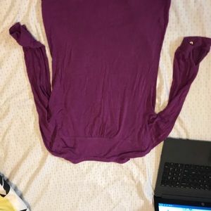 long sleeve purple dress shirt